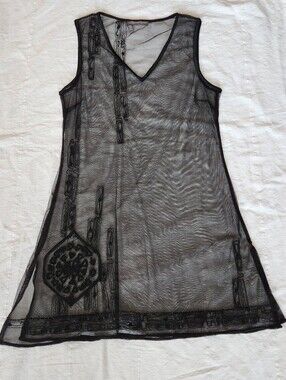 1920's Inspired Sheer Tristan & Iseut Dress - Medium